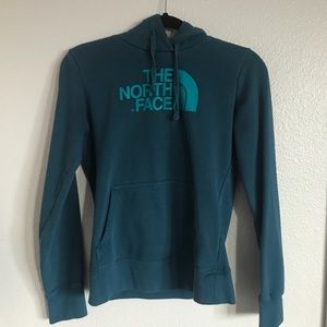 North face teal hoodie